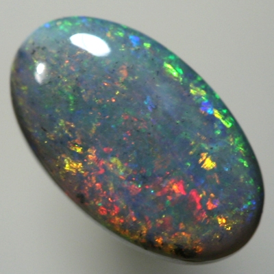 SOLID BLACK OPAL Red fire moves over blues SEE VIDEO
